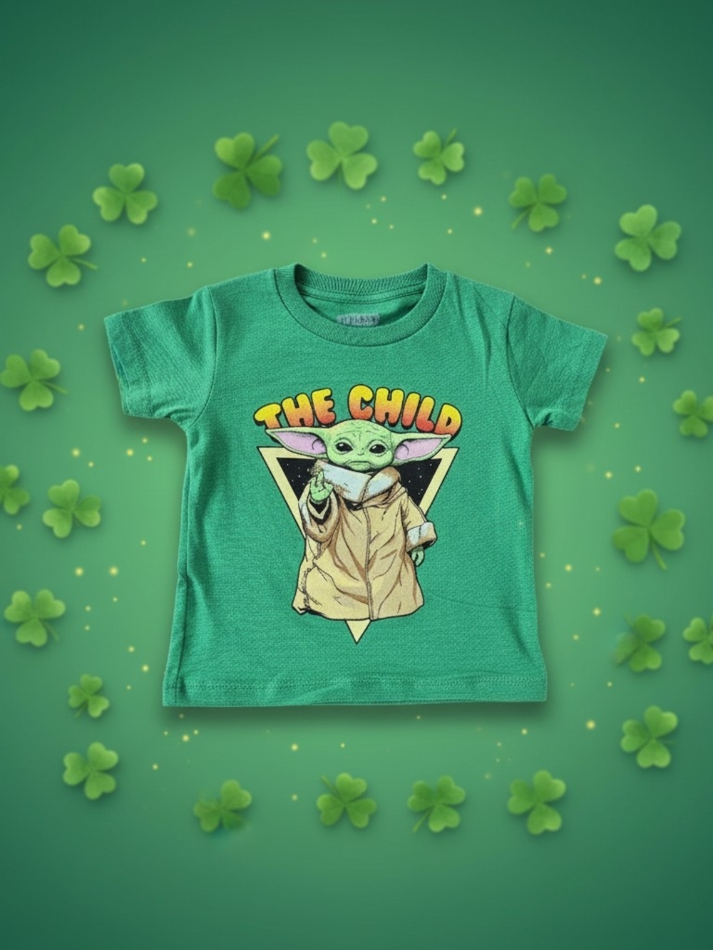 Kids Green 'The Child' Graphic Tee - Star Character Design